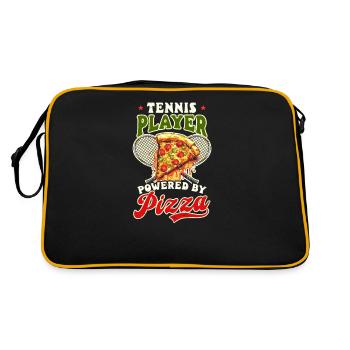 Tennis Player Tennis Player By Pizza - Retro Bag - black/gold - Back