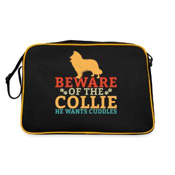 Cadeaux Collie - Sac Retro - noir/or - Dos