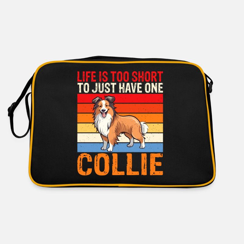 Collie Gifts Retro Tasche