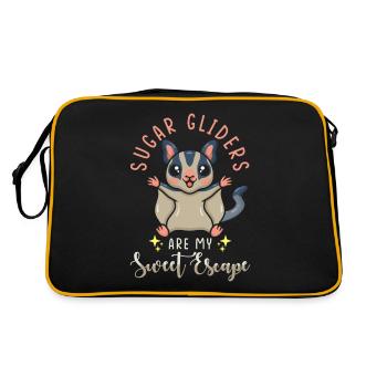 Sugar Glider Dicton - Sac Retro - noir/or - Dos