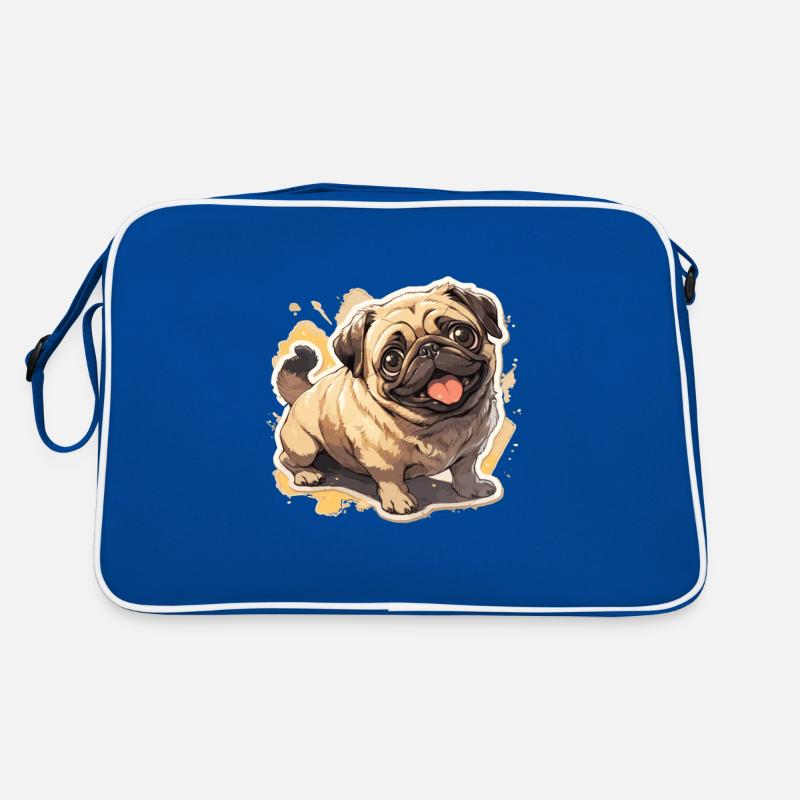 Mops Mops Hund Mops Geschenke Mops Liebhaber Retro Tasche
