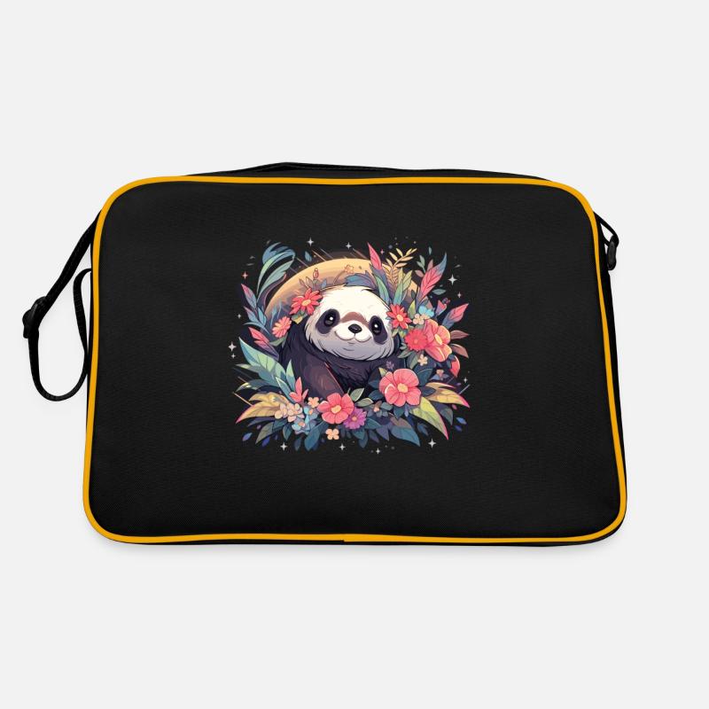 Panda Panda Ours Panda Bébé Pandas Sac Retro