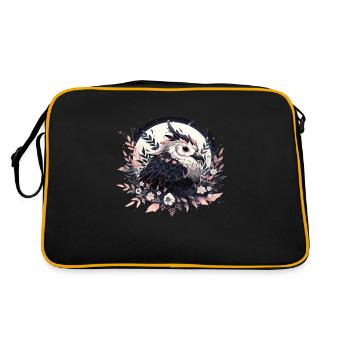 Oiseaux Oiseaux Tête d’oiseau Oiseaux Animaux Nature - Sac Retro - noir/or - Dos