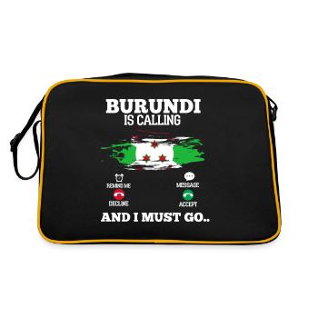 Burundi - Sac Retro - noir/or - Dos