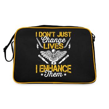 Le chirurgien plasticien ne change pas la vie - Sac Retro - noir/or - Dos