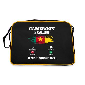 Cameroun - Sac Retro - noir/or - Dos