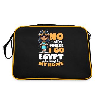 L’Egypte peu importe où aller l’Egypte à la maison - Sac Retro - noir/or - Dos