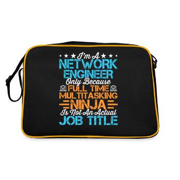 I'm a network engineer and administrator in the - Retro Bag - black/gold - Back