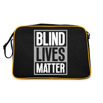 Blind Lives Matter - Blindes Bewusstsein Für - Sac Retro - noir/or - Dos
