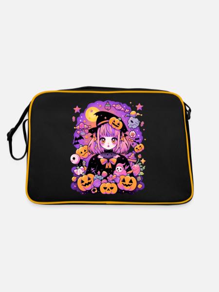 Manga Halloween - Sac Retro - noir/or