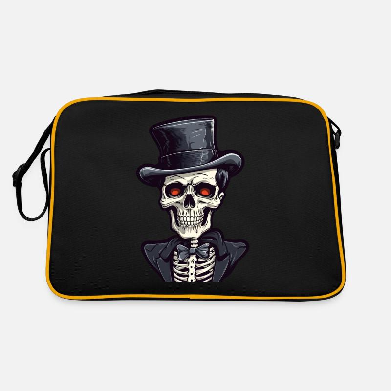 Skeleton Halloween Gentleman Retro Bag