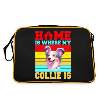 Cadeaux Collie - Sac Retro - noir/or - Dos