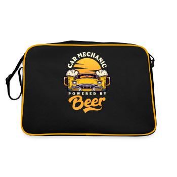 Mécanicien automobile Mécanicien automobile Par Beer - Sac Retro - noir/or - Dos