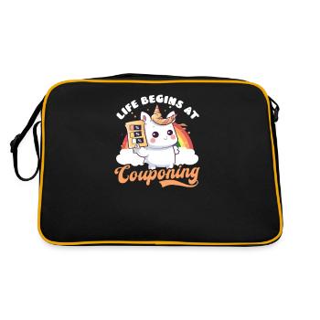 Couponer commence à Couponing Unicorn - Sac Retro - noir/or - Dos