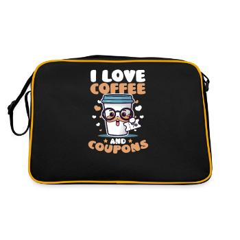 Couponer Love Coffee Et Coupons - Sac Retro - noir/or - Dos