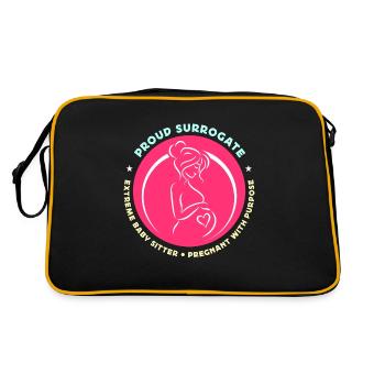 Maternité de substitution fière mère porteuse extrême FIV grossesse - Sac Retro - noir/or - Dos