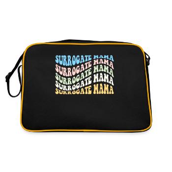 Maternité de substitution Mama Rétro FIV Maman Grossesse - Sac Retro - noir/or - Dos
