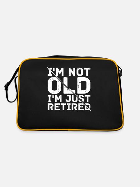 Pensioner pension - Retro Bag - black/gold - Back