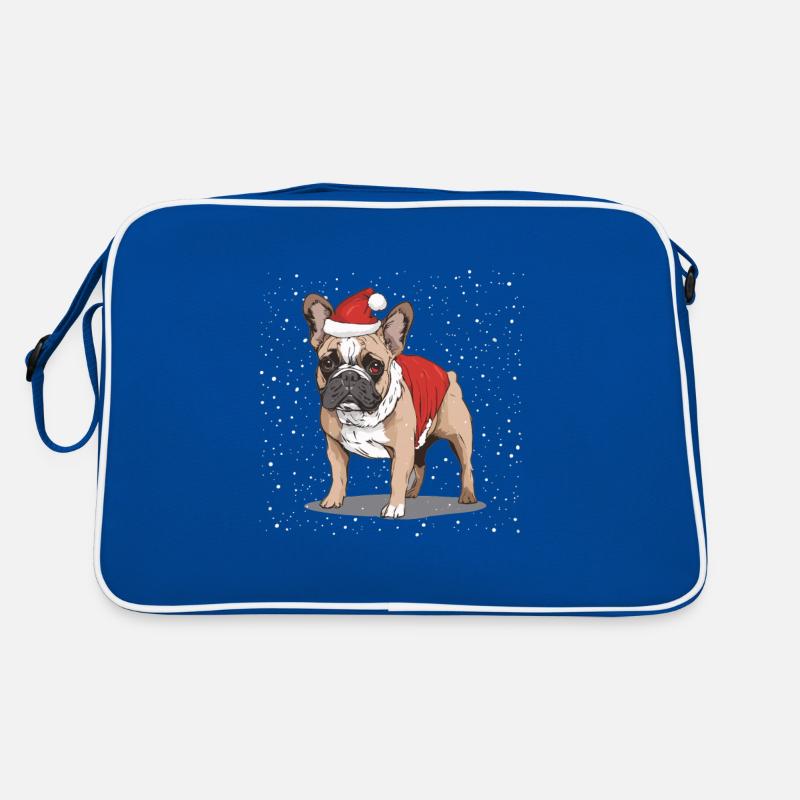 Noël bouledogue français Sac Retro