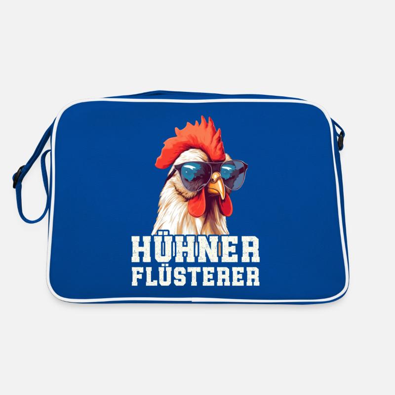 Witziger Spruch Landwirt Bauer Hühner Henne Retro Tasche