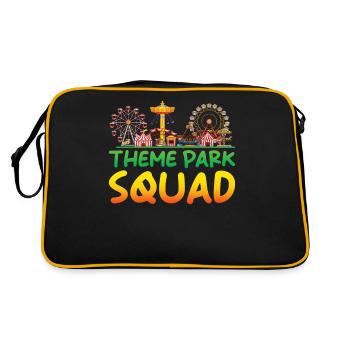 Amusement Park Folk Festival Family Outing - Retro Bag - black/gold - Back