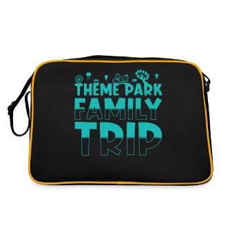 Amusement Park Folk Festival Family Outing - Retro Bag - black/gold - Back