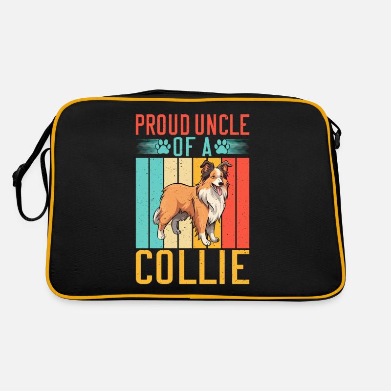 Collie Gifts Retro Tasche