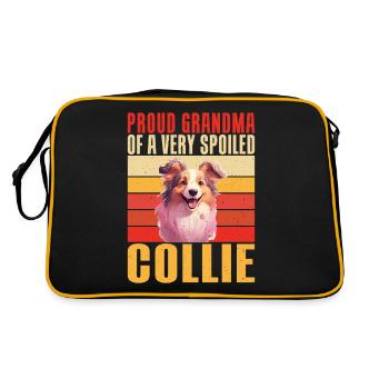 Cadeaux Collie - Sac Retro - noir/or - Dos