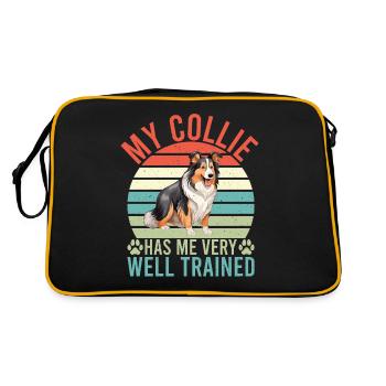 Cadeaux Collie - Sac Retro - noir/or - Dos