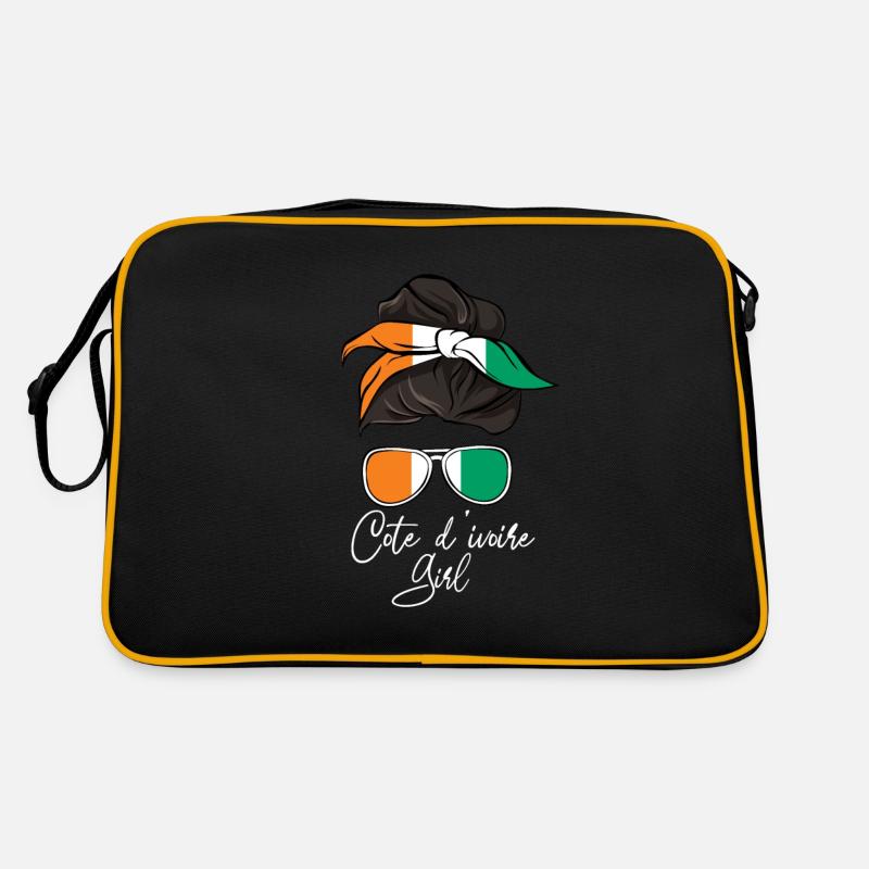 Côte d’Ivoire - Sac Retro - noir/or