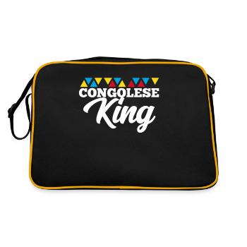 Kongo - Retro Tasche - Schwarz/Gold - Hinten