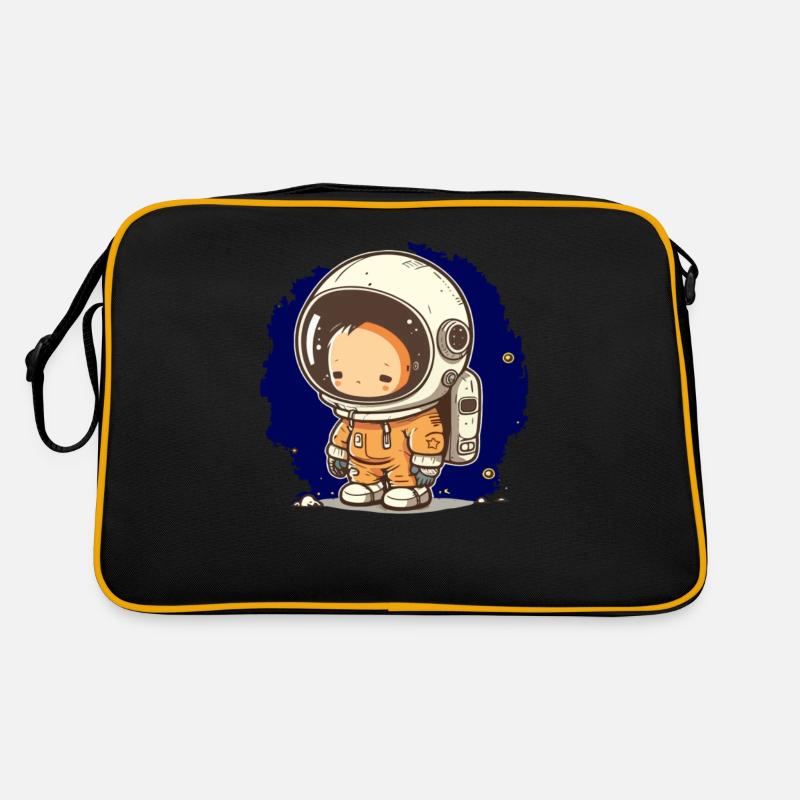 Illustration d’une fusée d’astronaute pour un petit espace Sac Retro