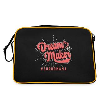 Créateur de rêves de maternité de substitution FIV Grossesse Maman porteuse - Sac Retro - noir/or - Dos