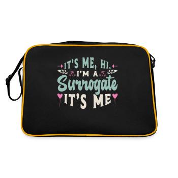 La maternité de substitution c’est moi salut je suis une FIV de grossesse de substitution - Sac Retro - noir/or - Dos