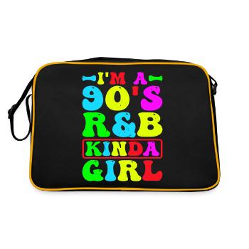 I'm A 90's R'B Kinda Girl 20 - Retro Bag - black/gold - Back