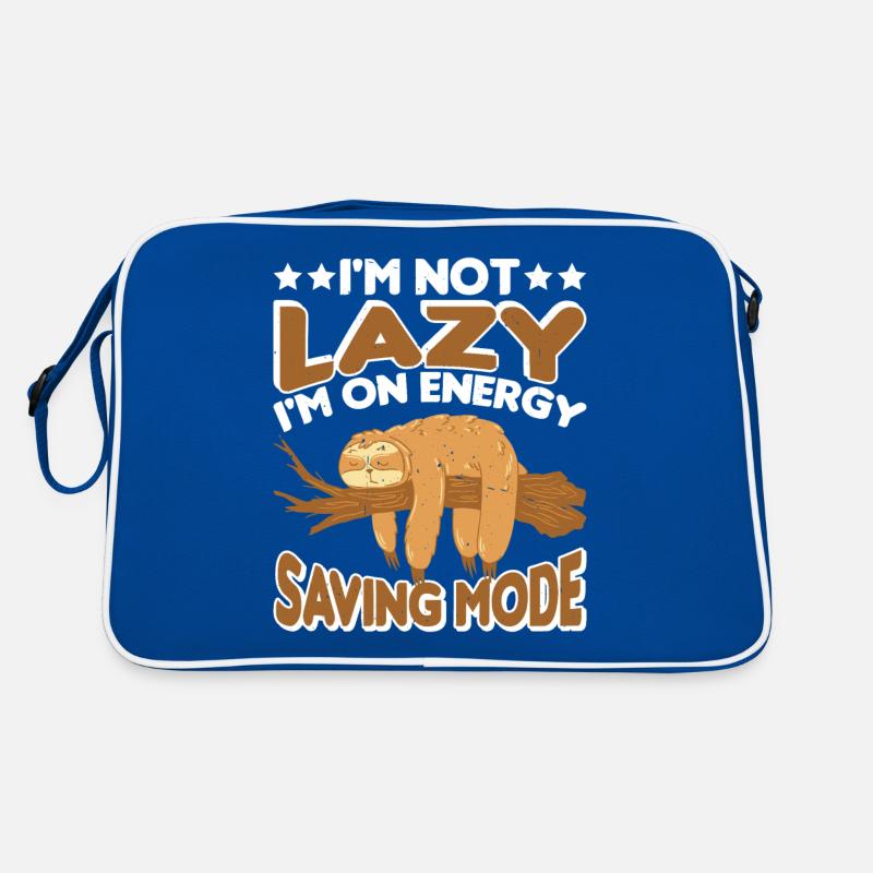 I'm Not Lazy I'm On Energy Saving Mode 6 Retro Tasche