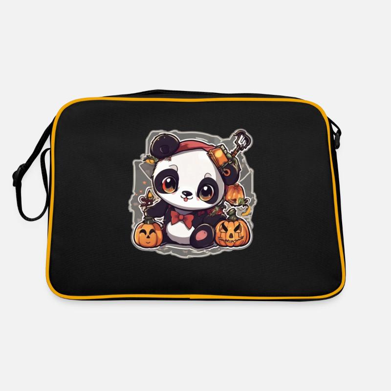 Panda Panda Halloween Pandas Panda Bébé Sac Retro