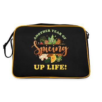 Anniversaire de Cook Gift - Sac Retro - noir/or - Dos