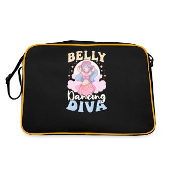 Danse du ventre Diva de danse du ventre - Sac Retro - noir/or - Dos
