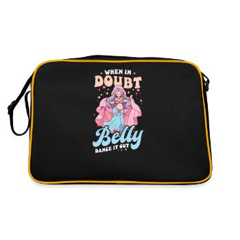 Danse du ventre en cas de doute Danse du ventre - Sac Retro - noir/or - Dos