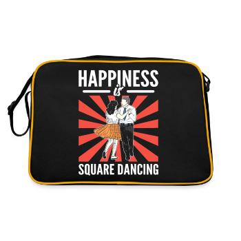 Le bonheur, c’est carré Dancing Square Dance Square - Sac Retro - noir/or - Dos