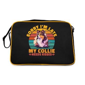 Cadeaux Collie - Sac Retro - noir/or - Dos