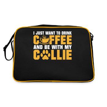 Cadeaux Collie - Sac Retro - noir/or - Dos