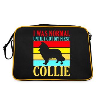 Cadeaux Collie - Sac Retro - noir/or - Dos