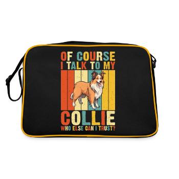 Cadeaux Collie - Sac Retro - noir/or - Dos