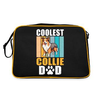 Cadeaux Collie - Sac Retro - noir/or - Dos