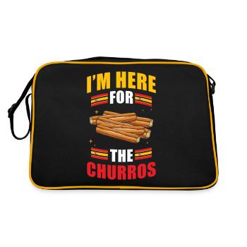 Churros Spanish Cuisine - Retro Bag - black/gold - Back
