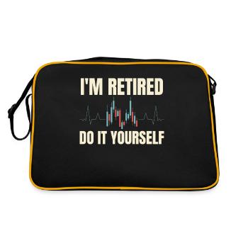 Pensioner Pension Dealer Im Retired Do It Yourself - Retro Bag - black/gold - Back