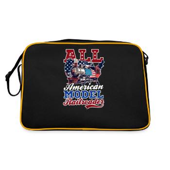Model Railroad All American Model Railroader - Sac Retro - noir/or - Dos