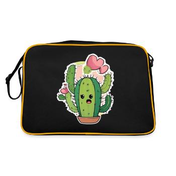 Cactus Baby Cactus Cactus Cactus Plant - Sac Retro - noir/or - Dos